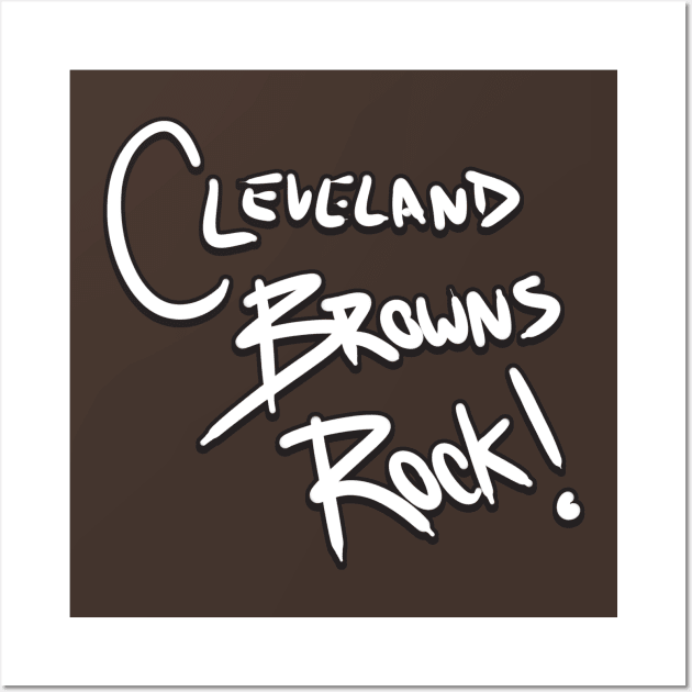 Cleveland Browns Rock! Wall Art by mbloomstine